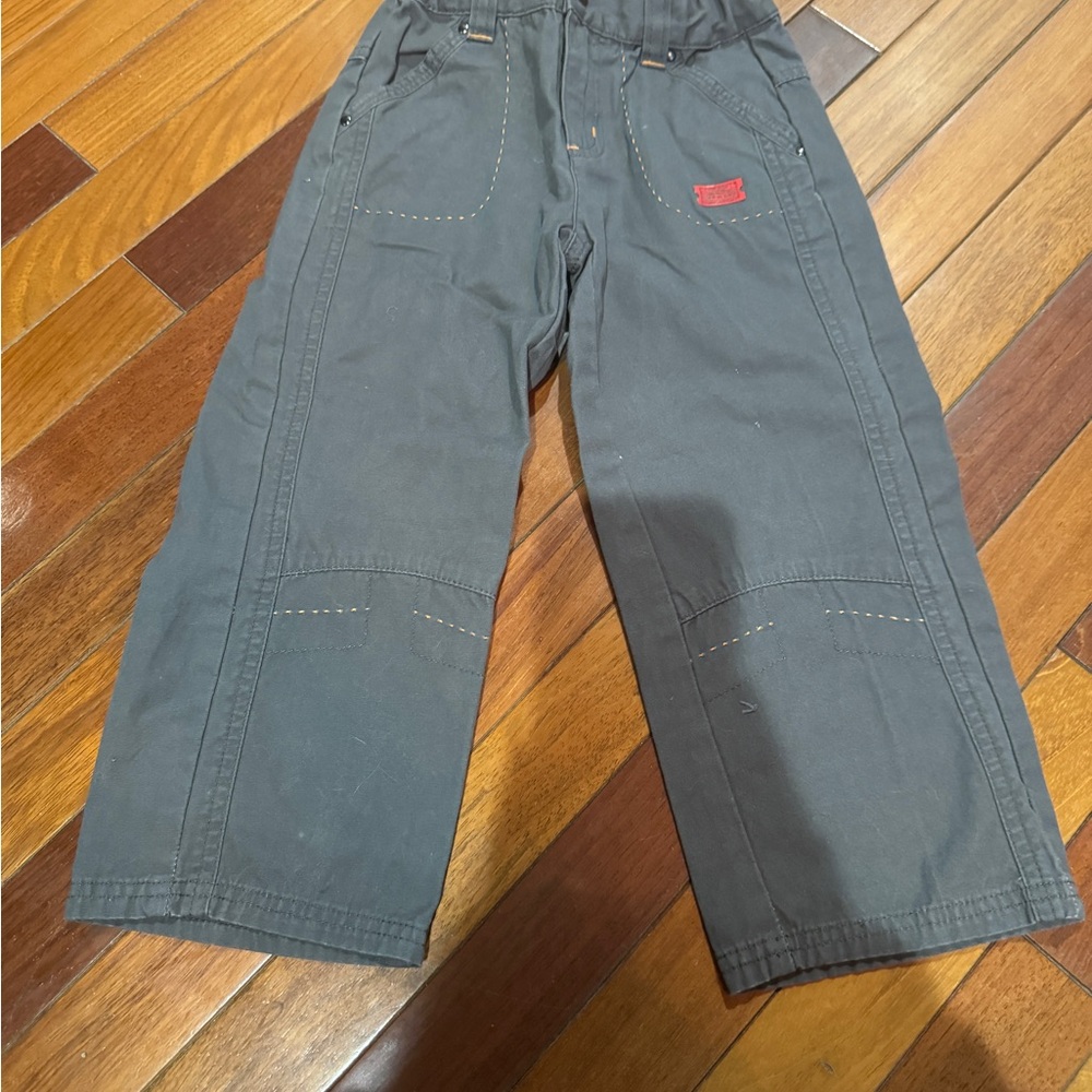 Deux par Deux Gray Casual Bottoms with Wide-Leg Cut